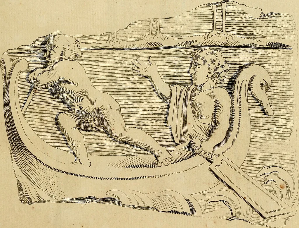 An illustration from Recueil d'antiquités égyptiennes, étrusques, greques et romaines, 1752, leaf 136