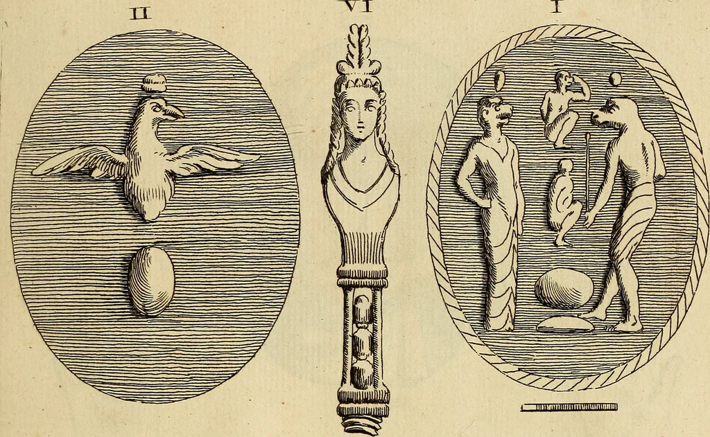 An illustration from Recueil d'antiquités égyptiennes, étrusques, greques et romaines, 1752, leaf 140