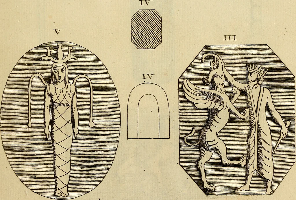 An illustration from Recueil d'antiquités égyptiennes, étrusques, greques et romaines, 1752, leaf 140
