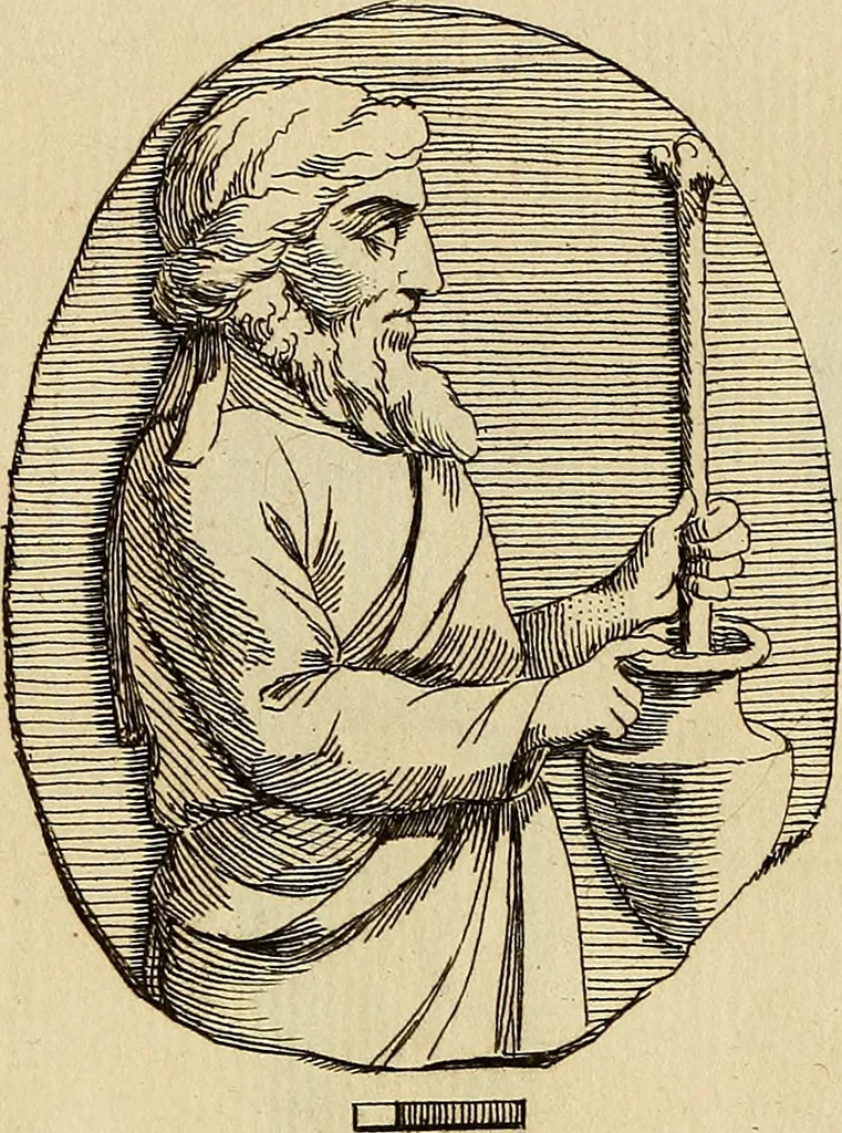 An illustration from Recueil d'antiquités égyptiennes, étrusques, greques et romaines, 1752, leaf 142