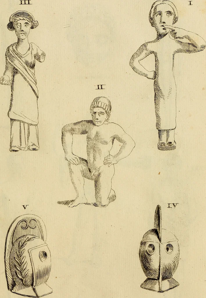 An illustration from Recueil d'antiquités égyptiennes, étrusques, greques et romaines, 1752, leaf 210