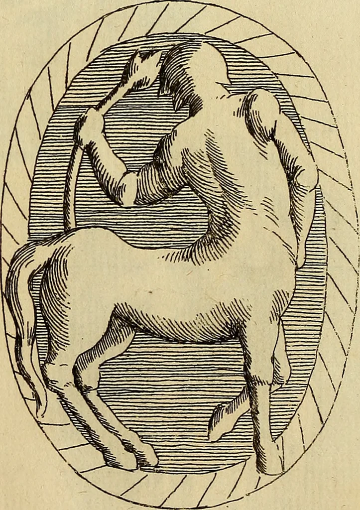An illustration from Recueil d'antiquités égyptiennes, étrusques, greques et romaines, 1752, leaf 218