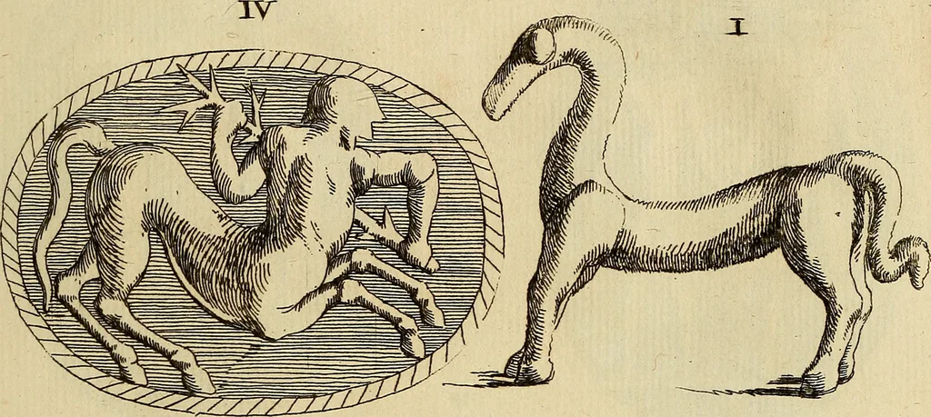 An illustration from Recueil d'antiquités égyptiennes, étrusques, greques et romaines, 1752, leaf 218