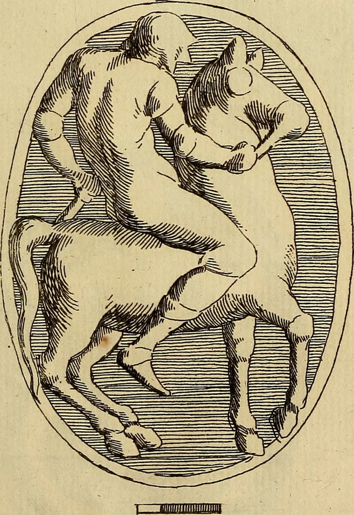 An illustration from Recueil d'antiquités égyptiennes, étrusques, greques et romaines, 1752, leaf 218
