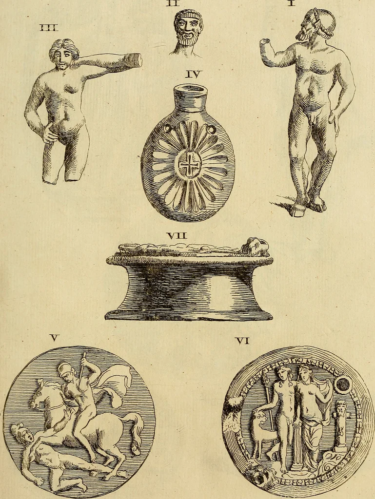 An illustration from Recueil d'antiquités égyptiennes, étrusques, greques et romaines, 1752, leaf 226