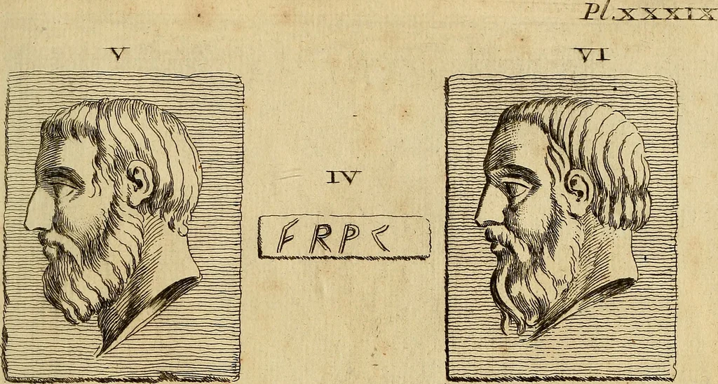An illustration from Recueil d'antiquités égyptiennes, étrusques, greques et romaines, 1752, leaf 238
