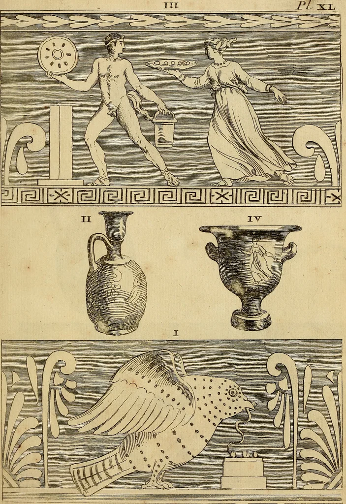 An illustration from Recueil d'antiquités égyptiennes, étrusques, greques et romaines, 1752, leaf 240