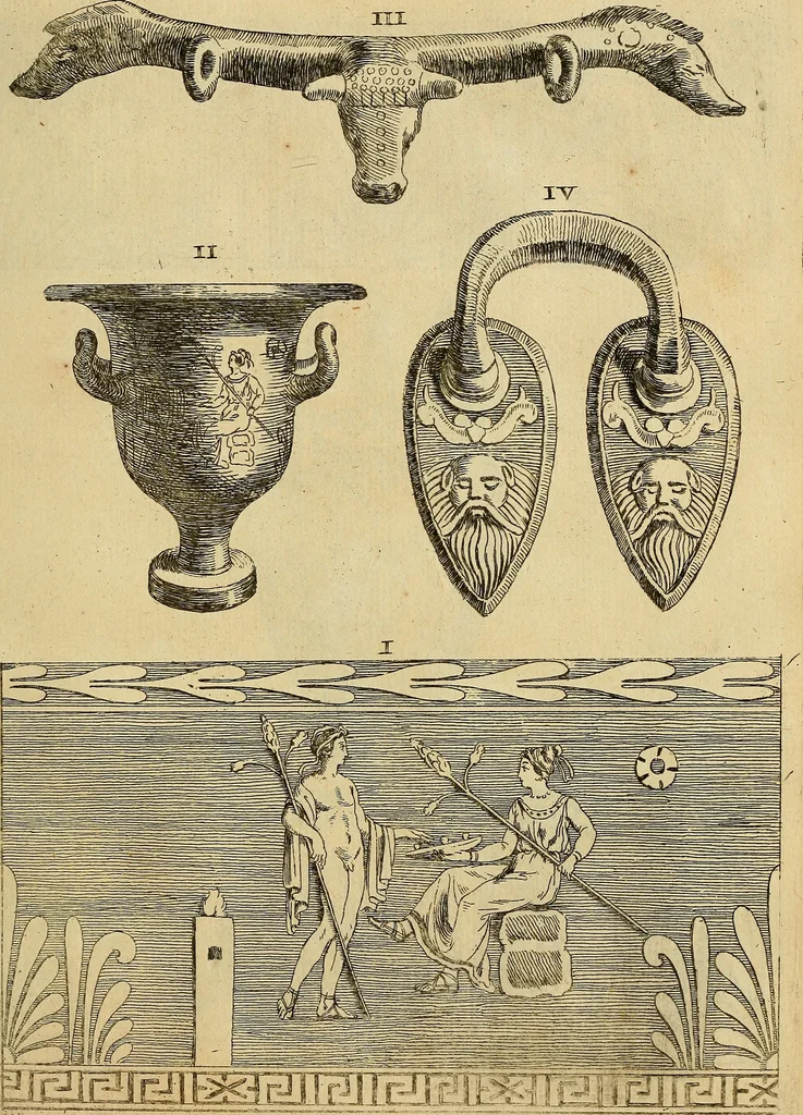 An illustration from Recueil d'antiquités égyptiennes, étrusques, greques et romaines, 1752, leaf 252