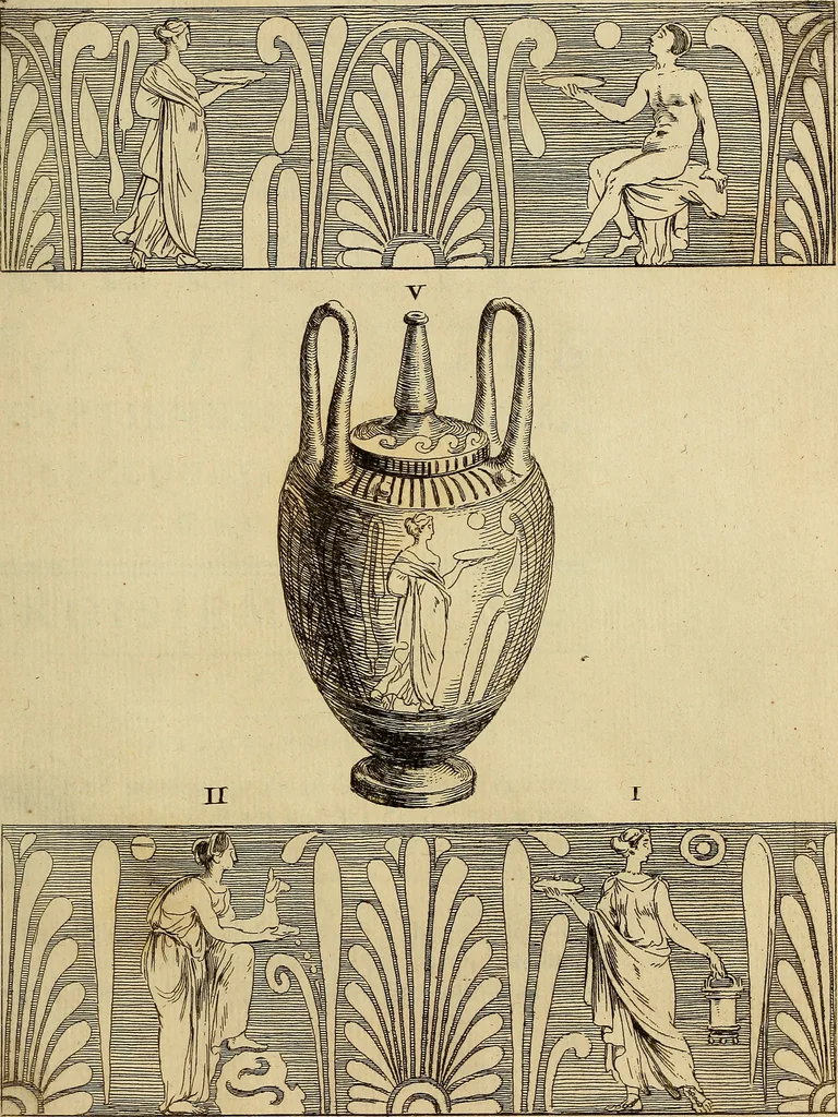 An illustration from Recueil d'antiquités égyptiennes, étrusques, greques et romaines, 1752, leaf 254
