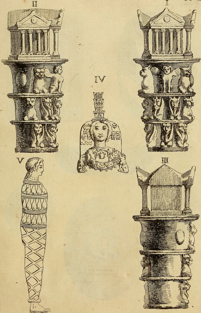 An illustration from Recueil d'antiquités égyptiennes, étrusques, greques et romaines, 1752, leaf 306