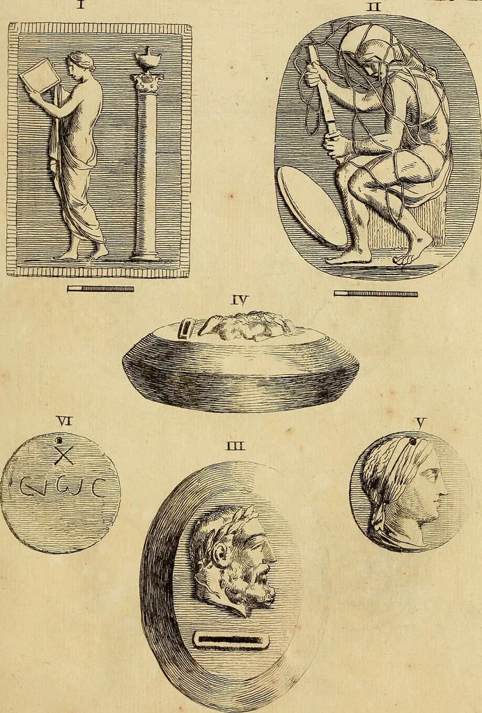 An illustration from Recueil d'antiquités égyptiennes, étrusques, greques et romaines, 1752, leaf 308