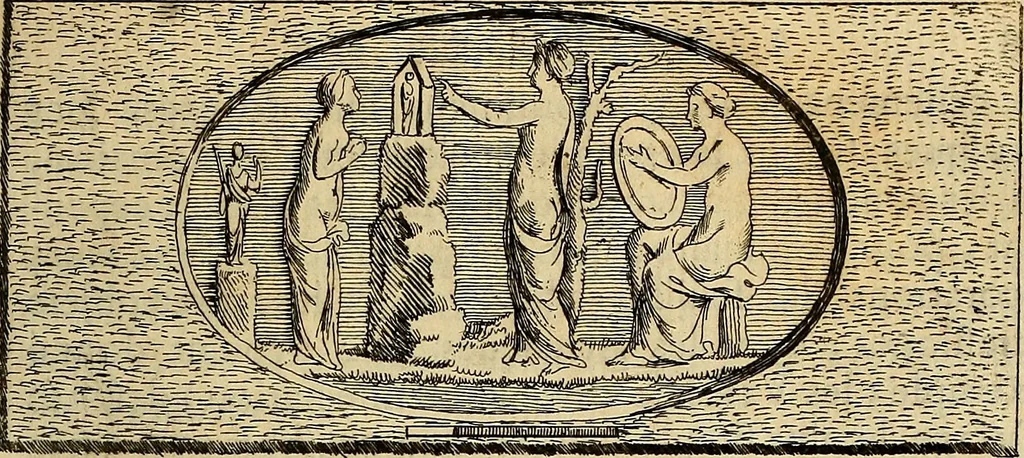 An illustration from Recueil d'antiquités égyptiennes, étrusques, greques et romaines, 1752, leaf 320