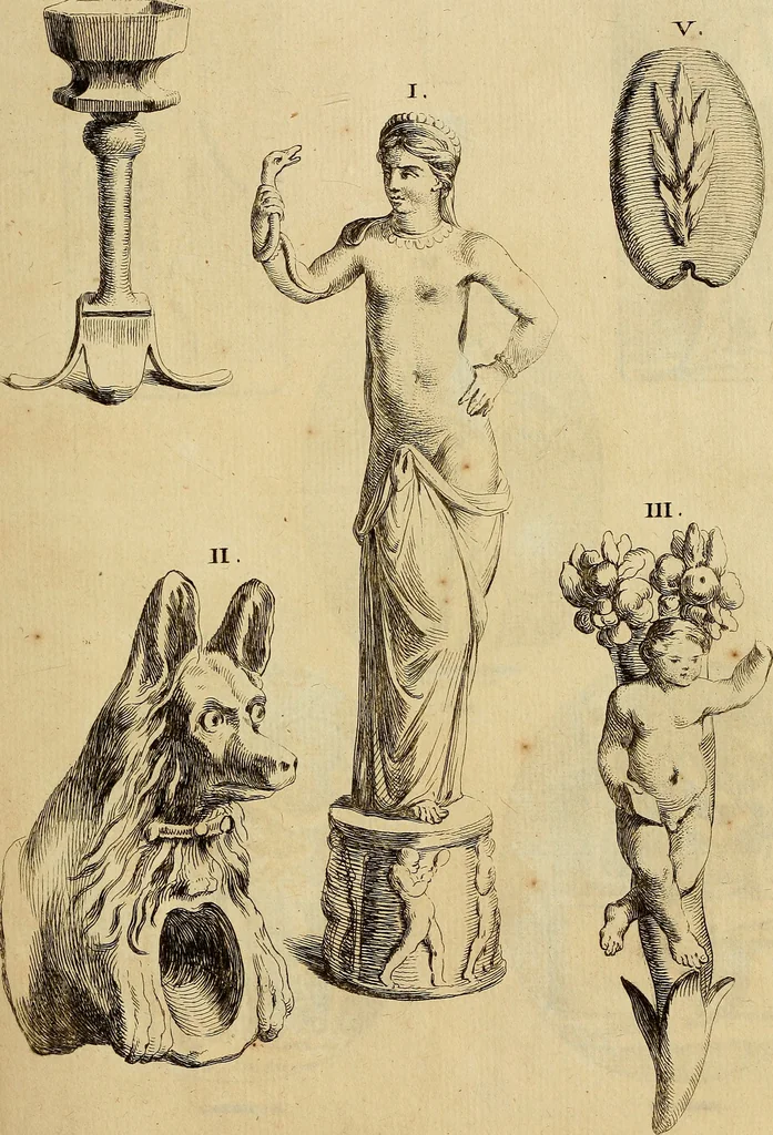 An illustration from Recueil d'antiquités égyptiennes, étrusques, greques et romaines, 1752, leaf 502