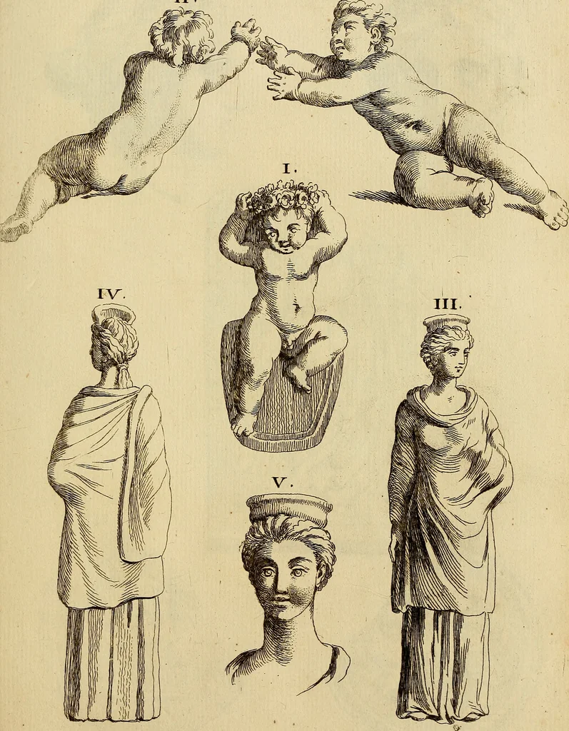 An illustration from Recueil d'antiquités égyptiennes, étrusques, greques et romaines, 1752, leaf 528
