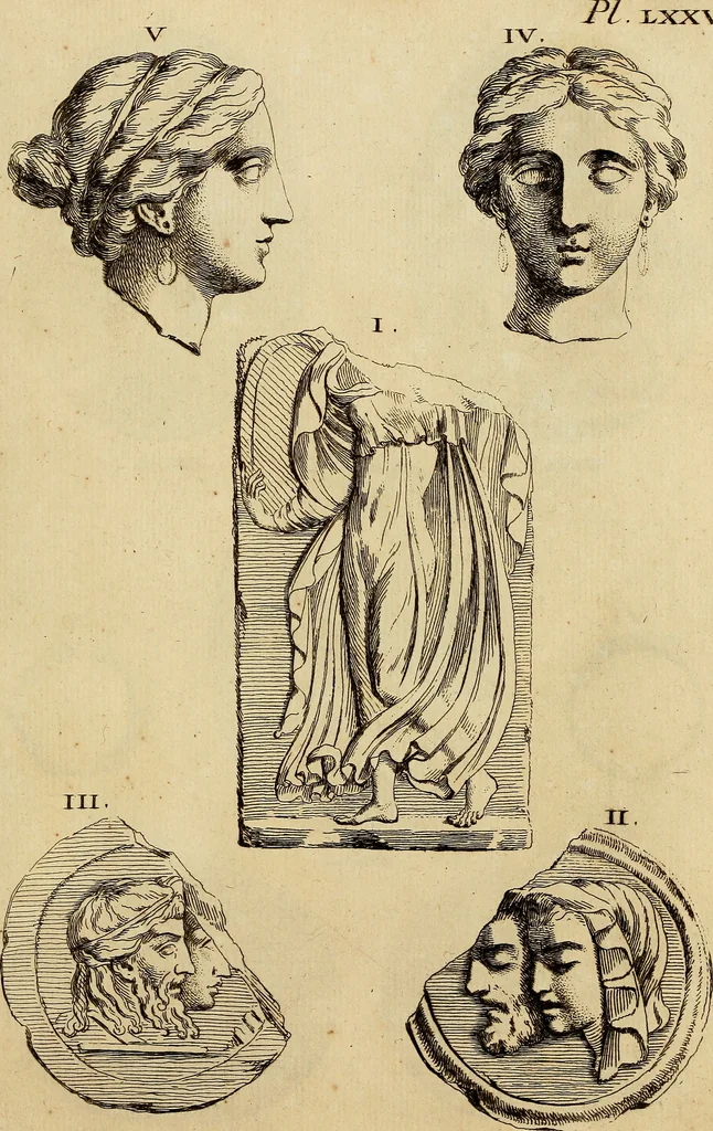 An illustration from Recueil d'antiquités égyptiennes, étrusques, greques et romaines, 1752, leaf 530