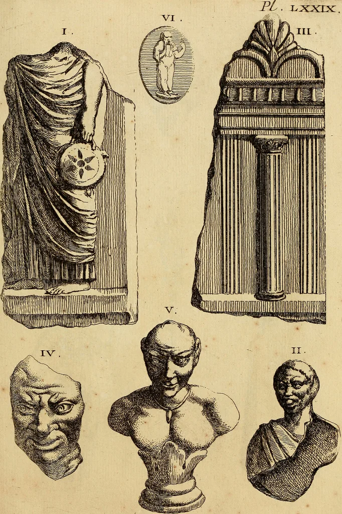 An illustration from Recueil d'antiquités égyptiennes, étrusques, greques et romaines, 1752, leaf 538