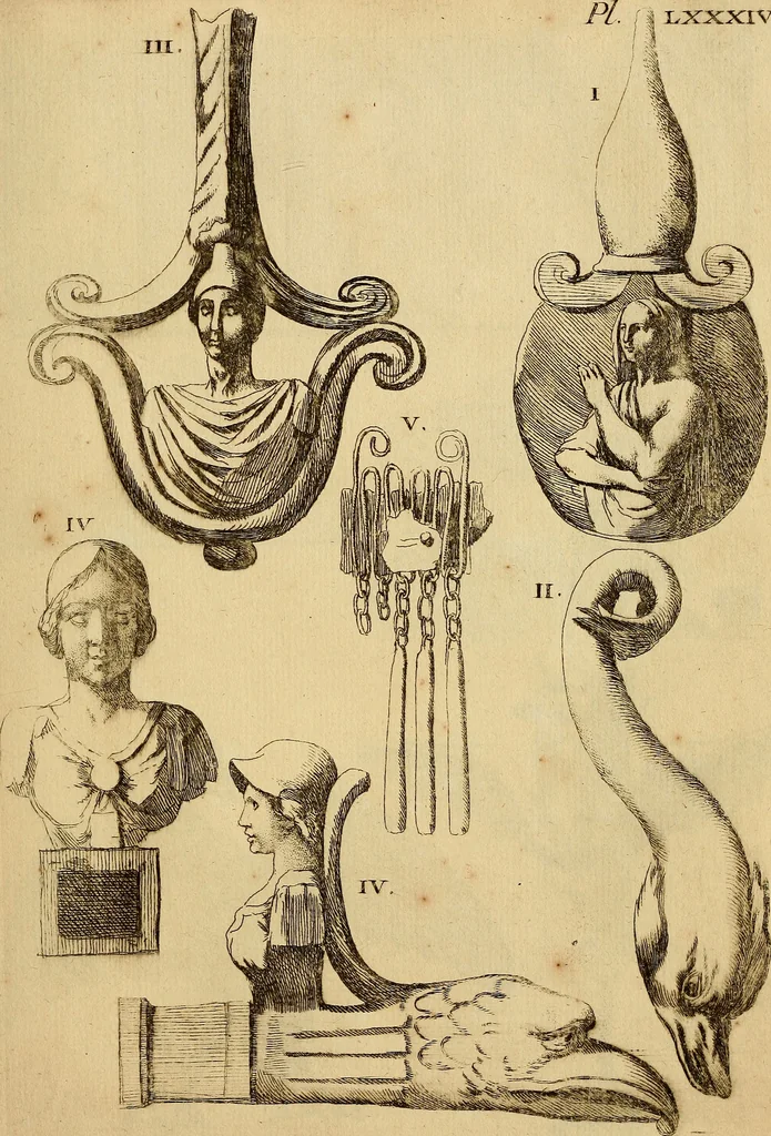 An illustration from Recueil d'antiquités égyptiennes, étrusques, greques et romaines, 1752, leaf 548