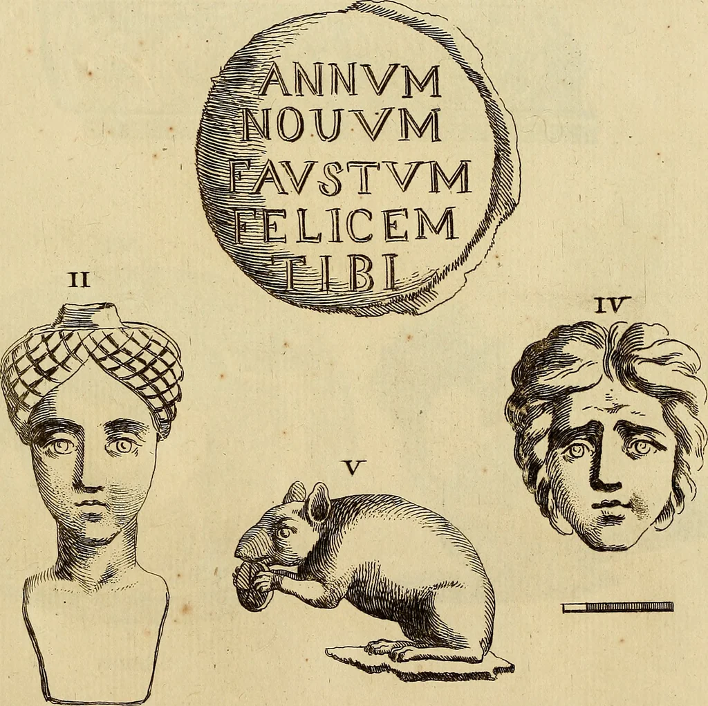 An illustration from Recueil d'antiquités égyptiennes, étrusques, greques et romaines, 1752, leaf 554