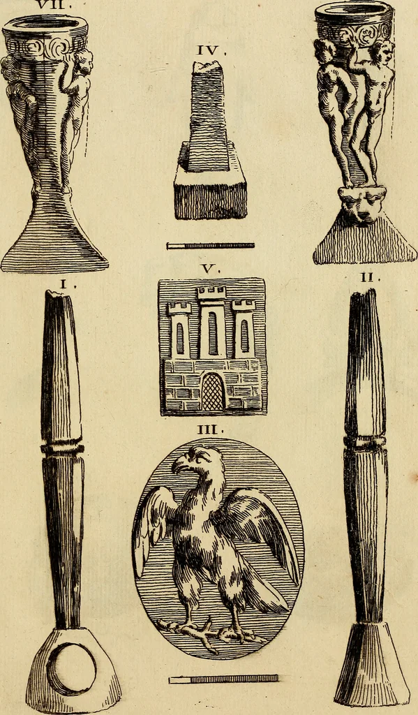 An illustration from Recueil d'antiquités égyptiennes, étrusques, greques et romaines, 1752, leaf 582
