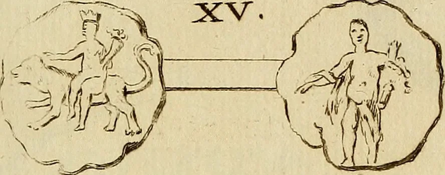 An illustration from Recueil d'antiquités égyptiennes, étrusques, greques et romaines, 1752, leaf 590