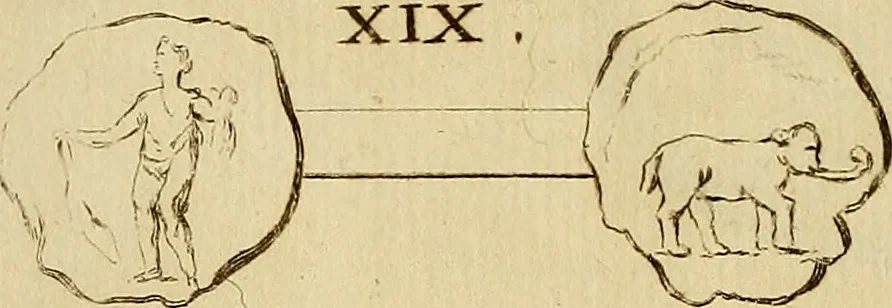 An illustration from Recueil d'antiquités égyptiennes, étrusques, greques et romaines, 1752, leaf 590