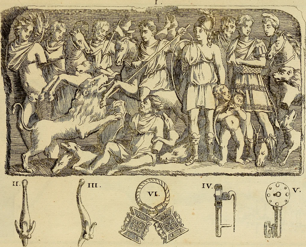 An illustration from Recueil d'antiquités égyptiennes, étrusques, greques et romaines, 1752, leaf 670