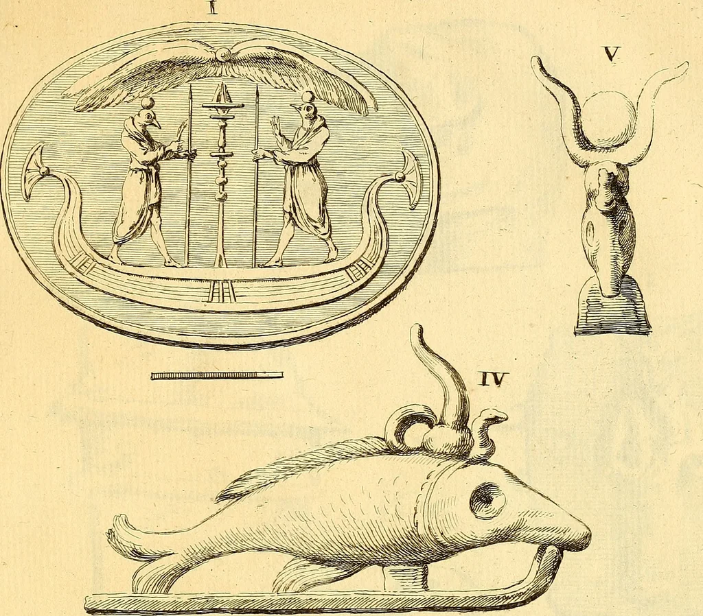 An illustration from Recueil d'antiquités égyptiennes, étrusques, greques et romaines, 1752, leaf 146