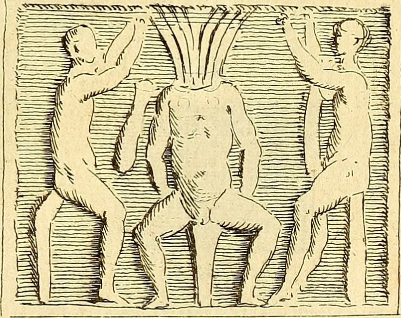 An illustration from Recueil d'antiquités égyptiennes, étrusques, greques et romaines, 1752, leaf 150