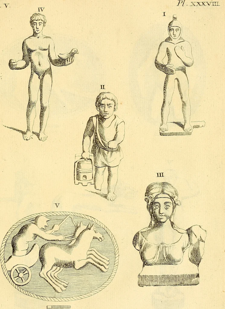 An illustration from Recueil d'antiquités égyptiennes, étrusques, greques et romaines, 1752, leaf 236