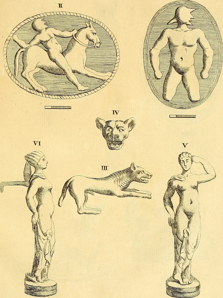 An illustration from Recueil d'antiquités égyptiennes, étrusques, greques et romaines, 1752, leaf 238
