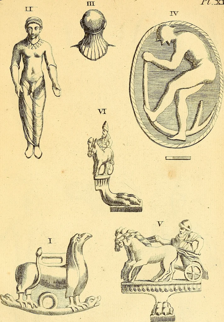 An illustration from Recueil d'antiquités égyptiennes, étrusques, greques et romaines, 1752, leaf 240