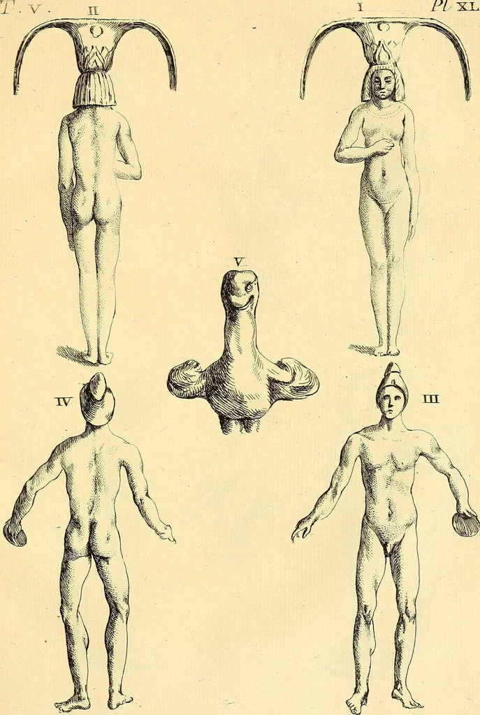An illustration from Recueil d'antiquités égyptiennes, étrusques, greques et romaines, 1752, leaf 242