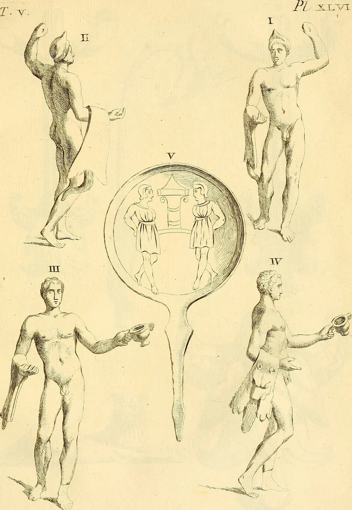 An illustration from Recueil d'antiquités égyptiennes, étrusques, greques et romaines, 1752, leaf 252