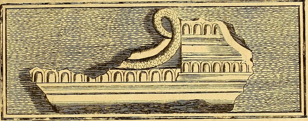 An illustration from Recueil d'antiquités égyptiennes, étrusques, greques et romaines, 1752, leaf 28