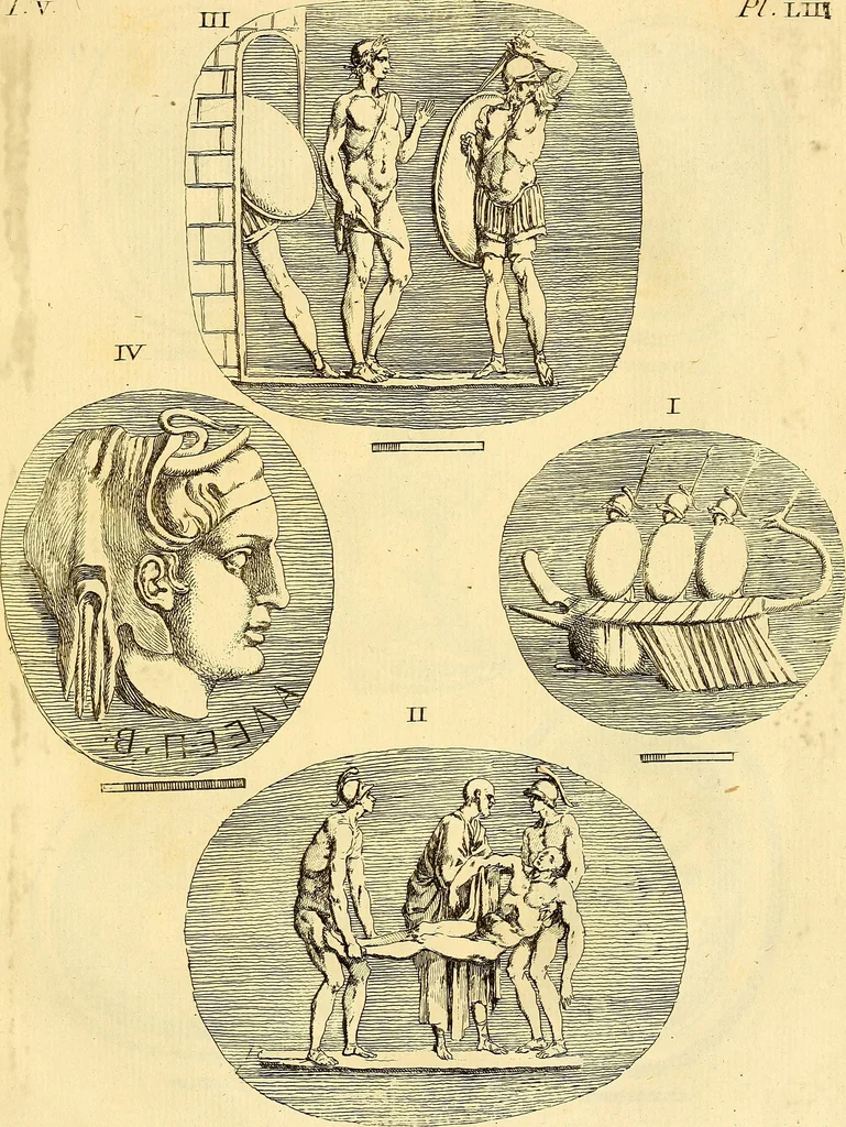 An illustration from Recueil d'antiquités égyptiennes, étrusques, greques et romaines, 1752, leaf 318