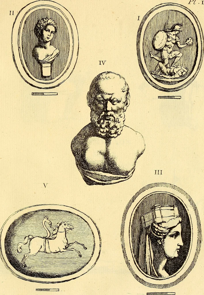 An illustration from Recueil d'antiquités égyptiennes, étrusques, greques et romaines, 1752, leaf 320