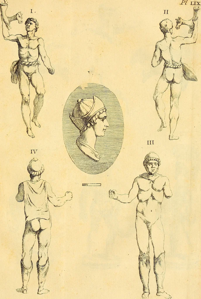 An illustration from Recueil d'antiquités égyptiennes, étrusques, greques et romaines, 1752, leaf 330