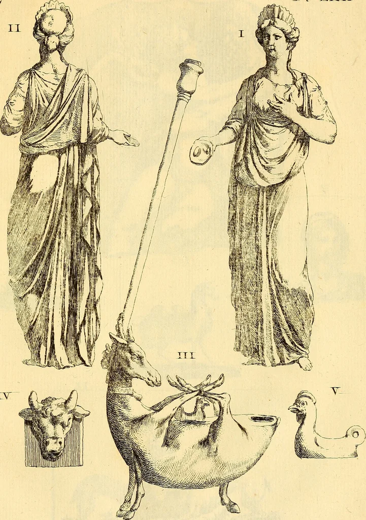 An illustration from Recueil d'antiquités égyptiennes, étrusques, greques et romaines, 1752, leaf 442