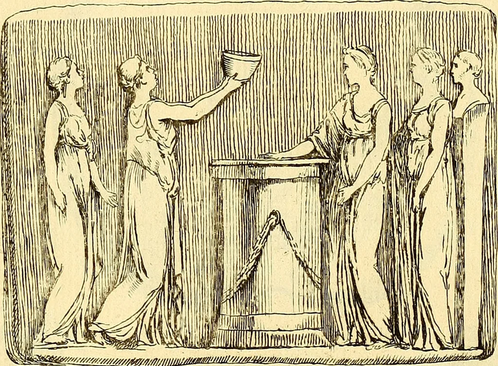 An illustration from Recueil d'antiquités égyptiennes, étrusques, greques et romaines, 1752, leaf 446