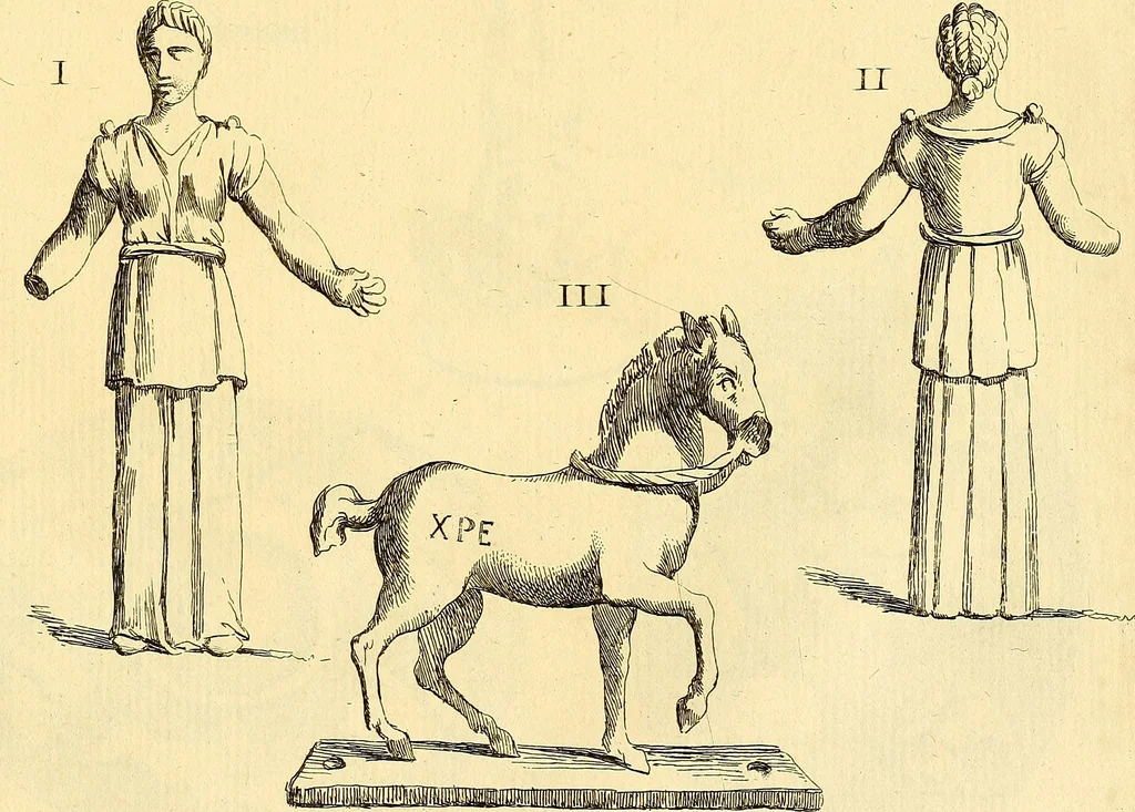 An illustration from Recueil d'antiquités égyptiennes, étrusques, greques et romaines, 1752, leaf 472