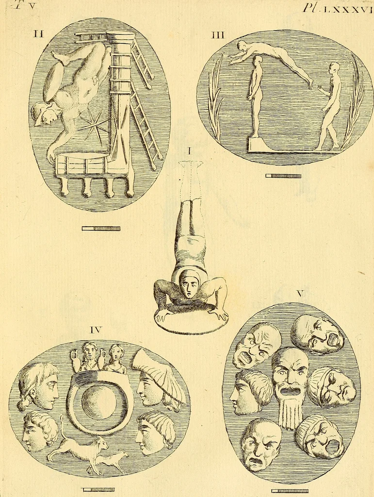 An illustration from Recueil d'antiquités égyptiennes, étrusques, greques et romaines, 1752, leaf 474