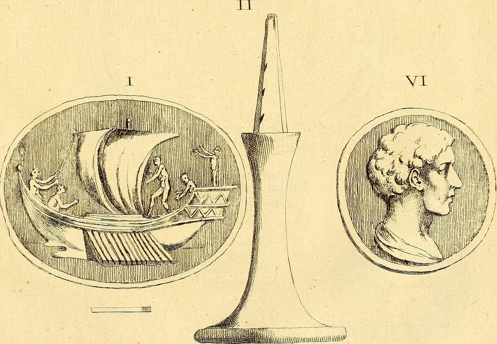 An illustration from Recueil d'antiquités égyptiennes, étrusques, greques et romaines, 1752, leaf 484