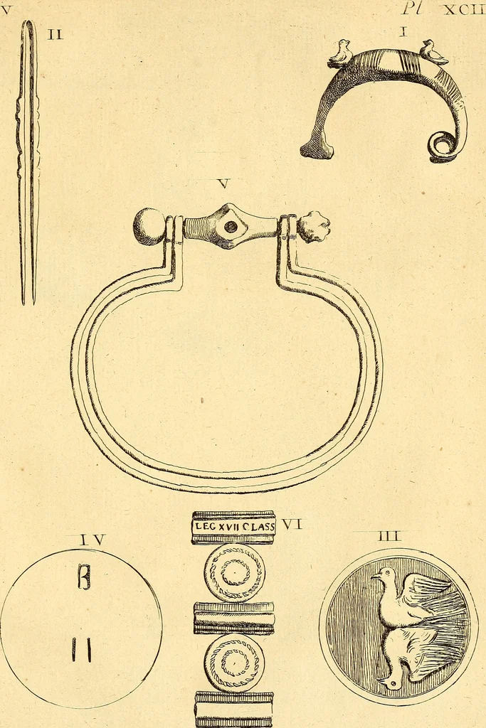 An illustration from Recueil d'antiquités égyptiennes, étrusques, greques et romaines, 1752, leaf 486