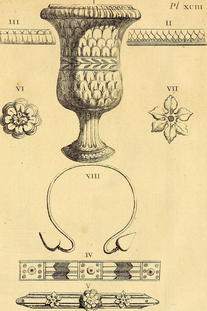 An illustration from Recueil d'antiquités égyptiennes, étrusques, greques et romaines, 1752, leaf 488