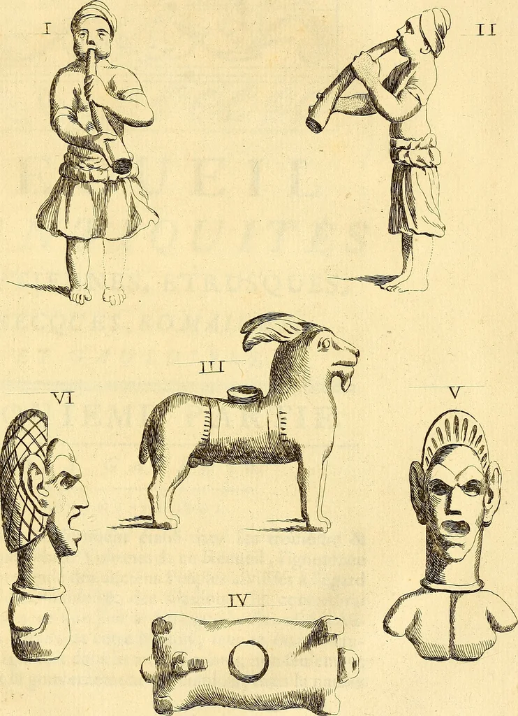 An illustration from Recueil d'antiquités égyptiennes, étrusques, greques et romaines, 1752, leaf 496