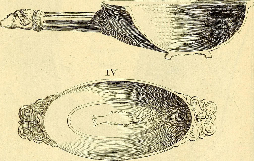 An illustration from Recueil d'antiquités égyptiennes, étrusques, greques et romaines, 1752, leaf 584