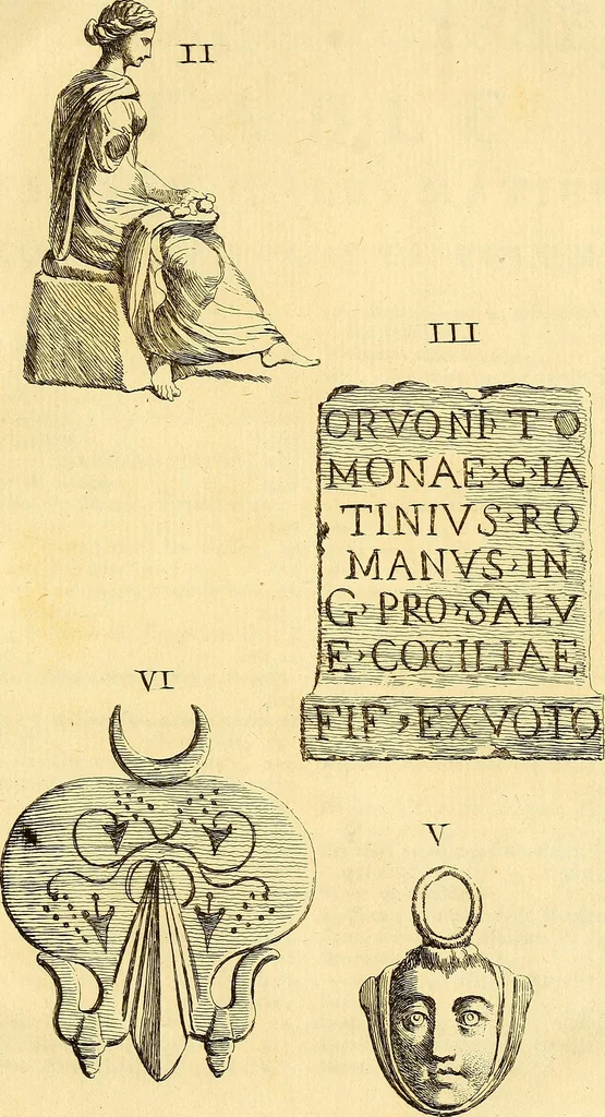 An illustration from Recueil d'antiquités égyptiennes, étrusques, greques et romaines, 1752, leaf 616