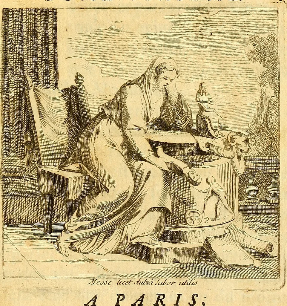 An illustration from Recueil d'antiquités égyptiennes, étrusques, greques et romaines, 1752, leaf 10