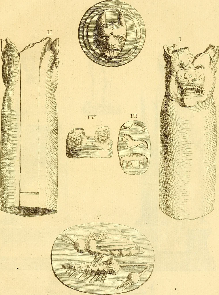 An illustration from Recueil d'antiquités égyptiennes, étrusques, greques et romaines, 1752, leaf 124