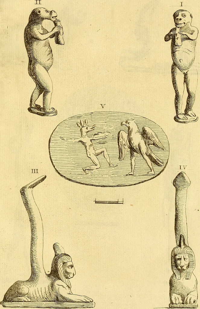 An illustration from Recueil d'antiquités égyptiennes, étrusques, greques et romaines, 1752, leaf 132